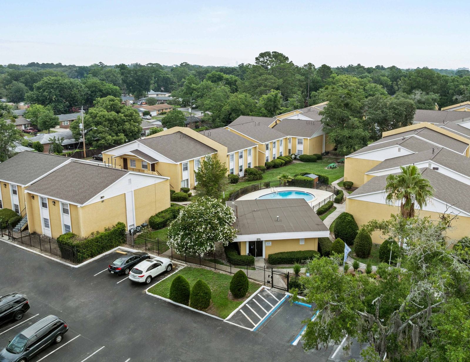 Aerial view of MorningSide Apartments, Jacksonville